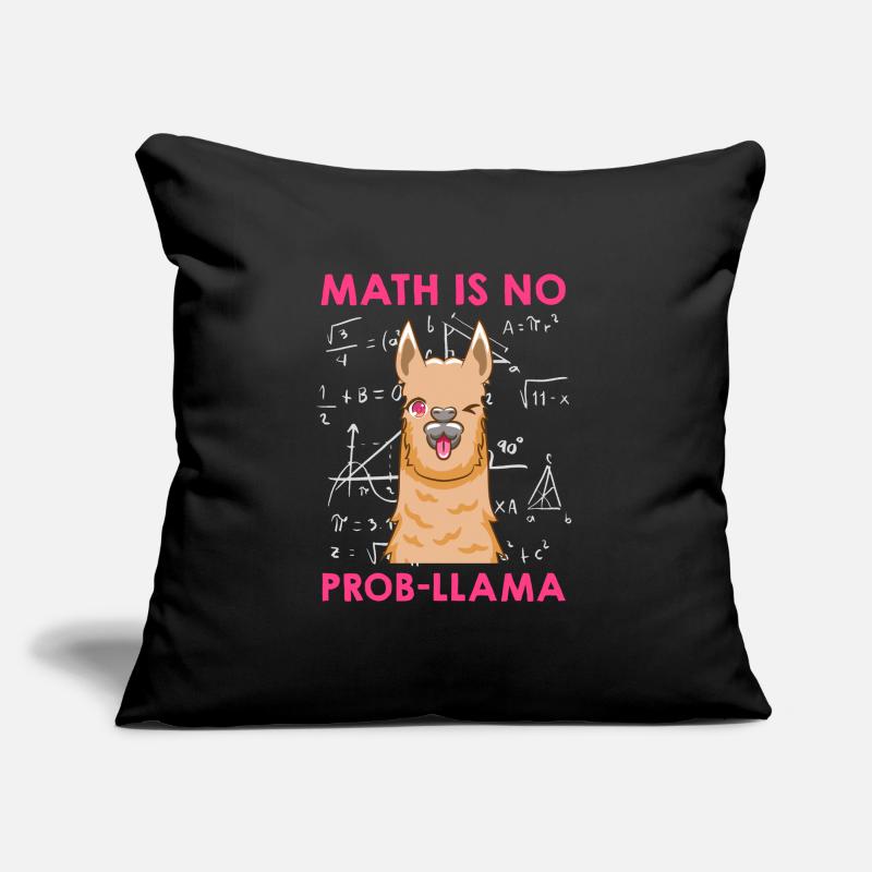 Math is no Prob-llama Mathematiker Sofakissen mit Füllung 45 x 45 cm