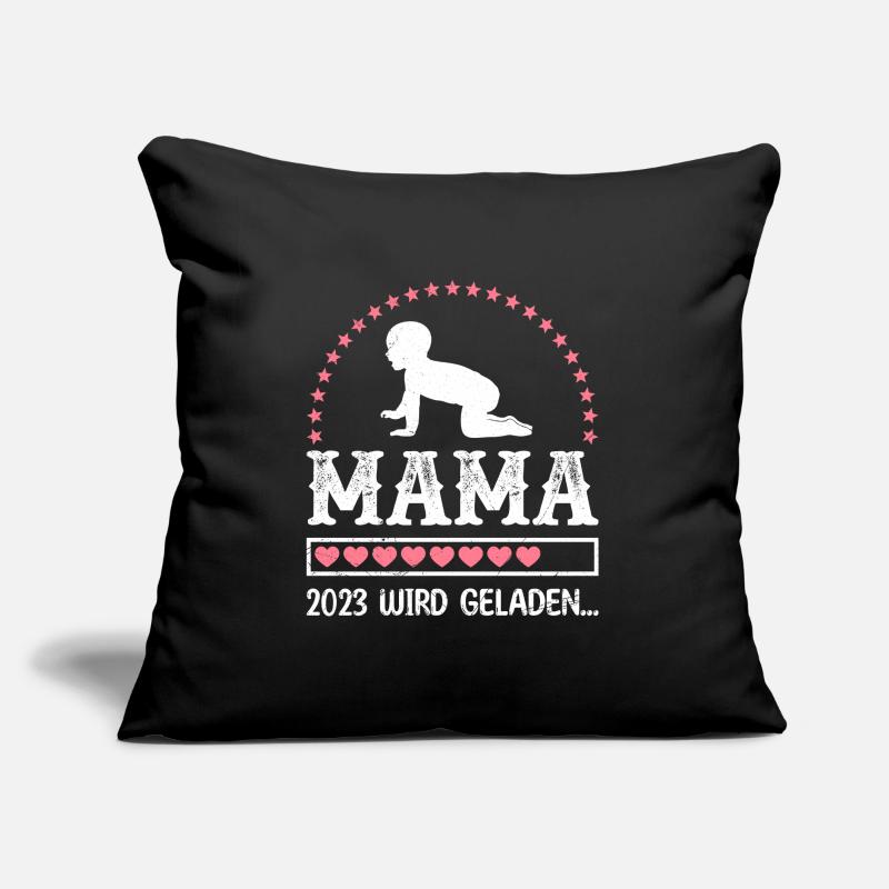 Mama 2023 loading Mutter schwanger Mädchen Mama Sofakissen mit Füllung 45 x 45 cm