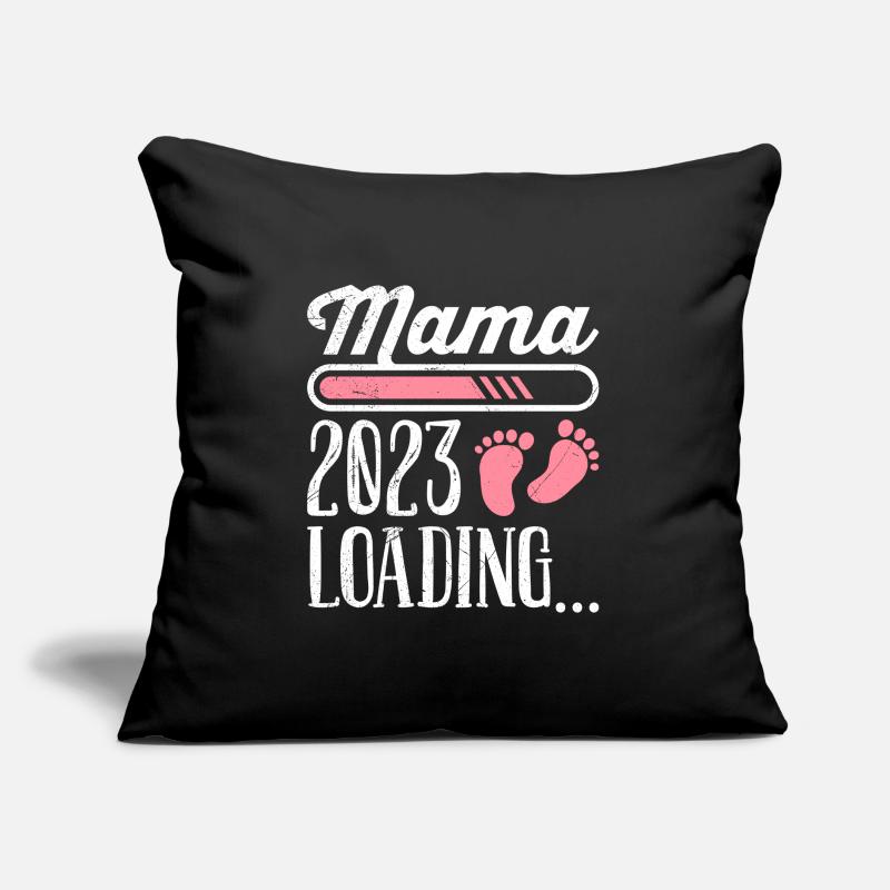 Mama 2023 loading Mutter schwanger Mädchen Mama Sofakissen mit Füllung 45 x 45 cm