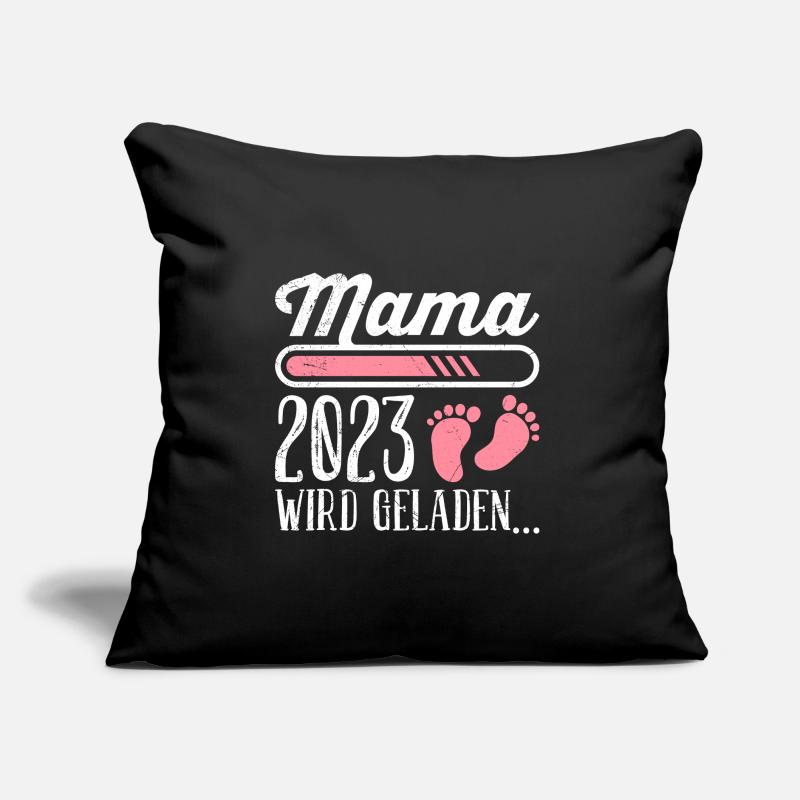 Mama 2023 loading Mutter schwanger Mädchen Mama Sofakissen mit Füllung 45 x 45 cm