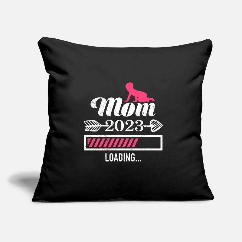Mama 2023 loading Mutter schwanger Mädchen Mama Sofakissen mit Füllung 45 x 45 cm