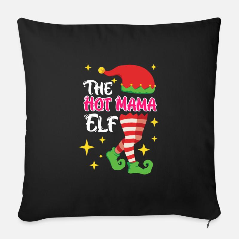 The Elf Mutter Elfe - Sofakissen mit Füllung 45 x 45 cm - Schwarz