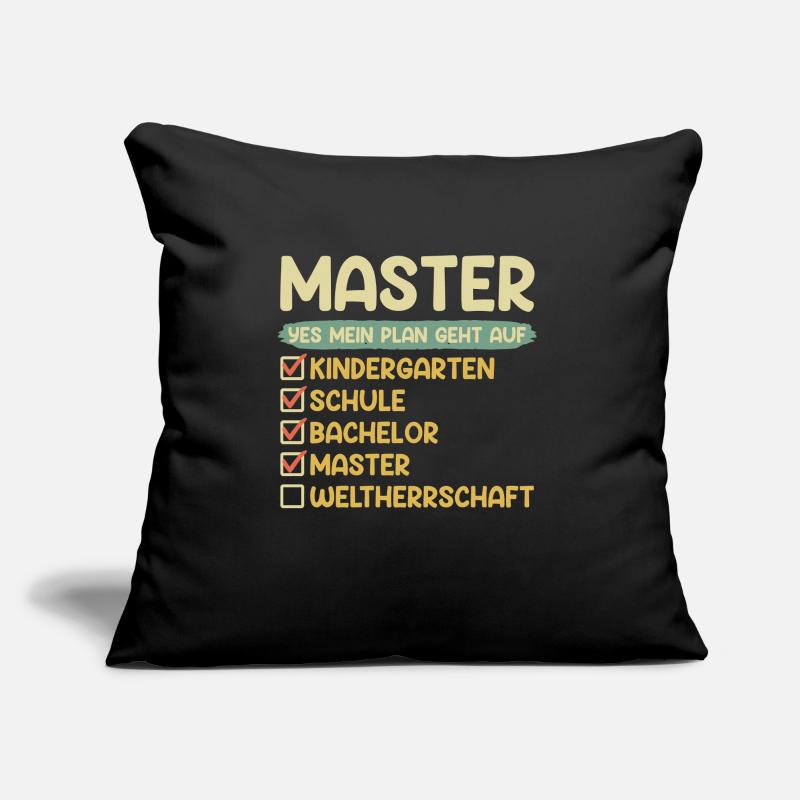 Kindergarten Schule Bachelor Master Abschluss Sofakissen mit Füllung 45 x 45 cm