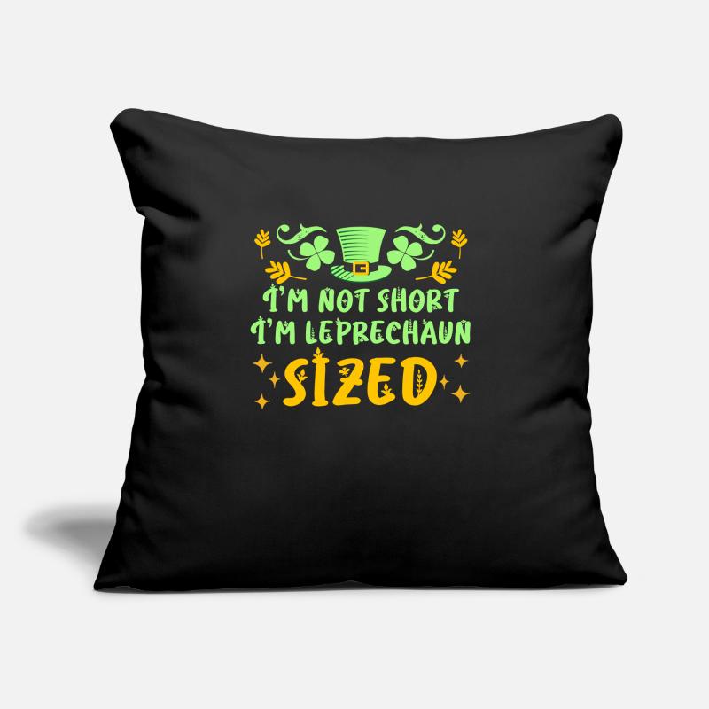 Pas petit juste Leprechaun Taille Saint-Patrick Coussin et housse de 45 x 45 cm
