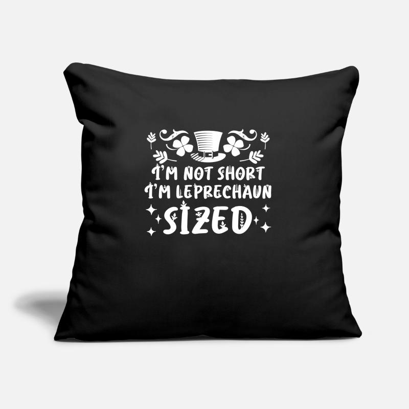 Pas petit juste Leprechaun Taille Saint-Patrick Coussin et housse de 45 x 45 cm