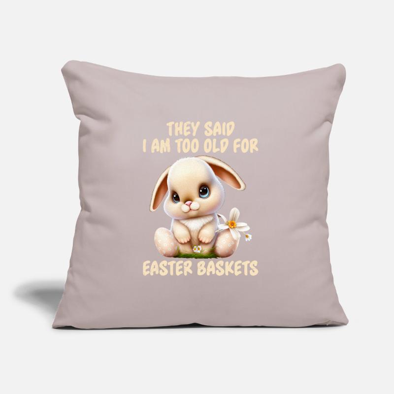 Eggspert Easter Eggs Recherche Lapin de Pâques Ami de Pâques Coussin et housse de 45 x 45 cm