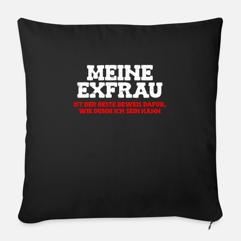 Scheidungsparty Finally Divorced Scheidung - Sofakissen mit Füllung 45 x 45 cm - Schwarz