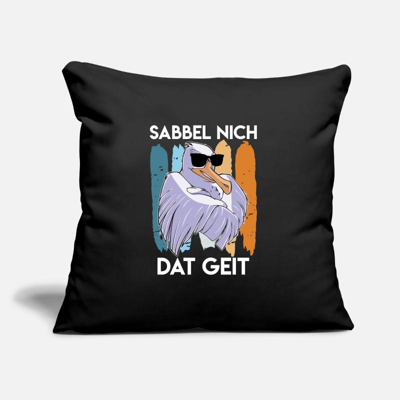 Möwe cool Sabbel nich Dat Geit Möwen Vogelfreund Sofakissen mit Füllung 45 x 45 cm