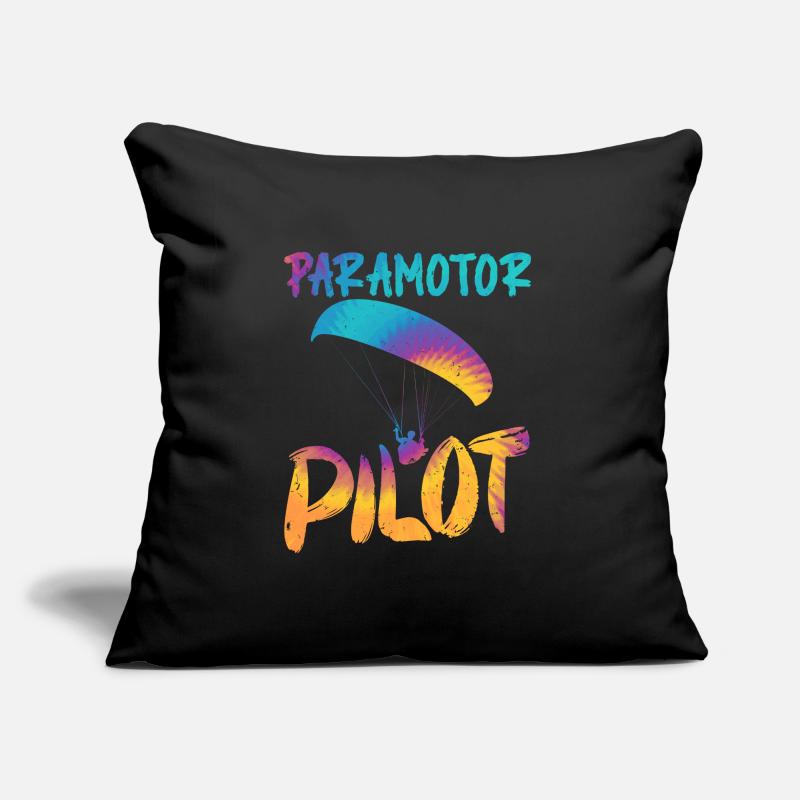Paramotor Pilot Paraglider Shirt Sofa pillow with filling 45cm x 45cm