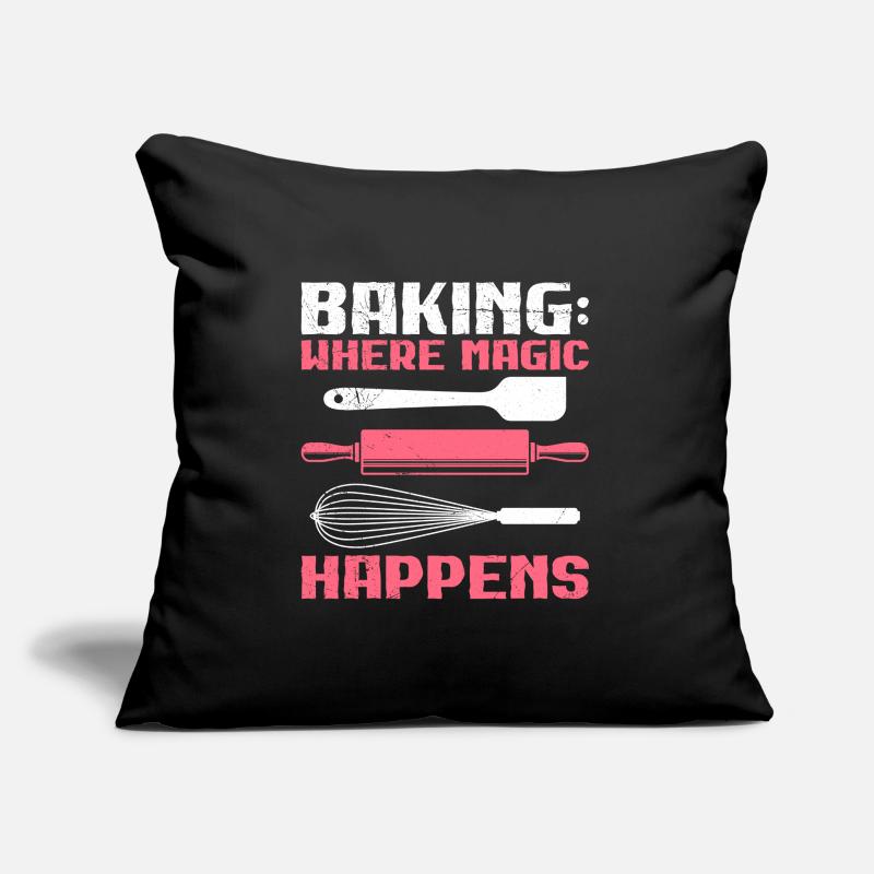 Baking: Where Magic Happens Backstube Backfans Sofakissen mit Füllung 45 x 45 cm