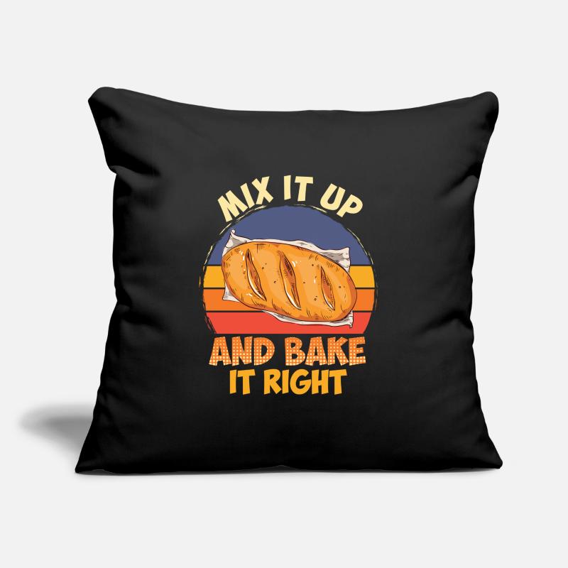 Backfans Mix it Up and Bake it Right Backliebhaber Sofakissen mit Füllung 45 x 45 cm