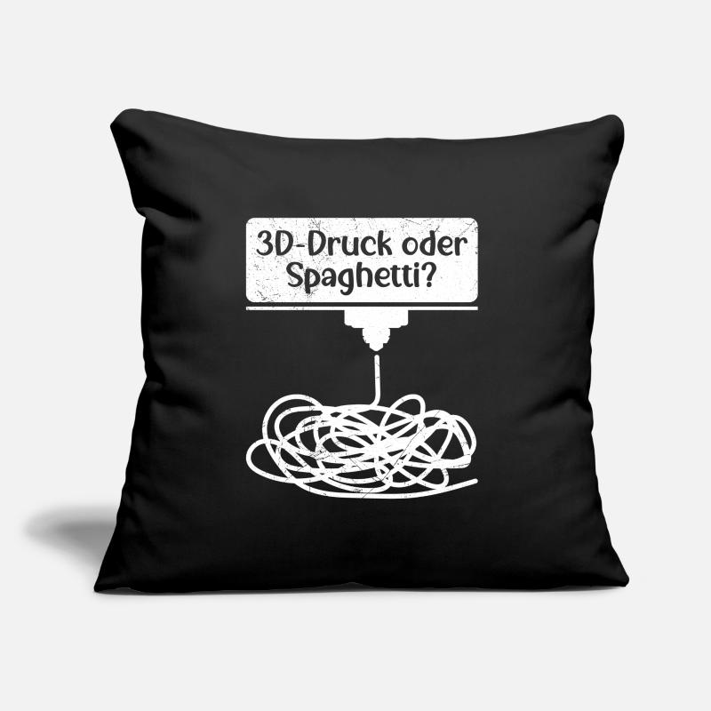 3D-Druck oder Spaghetti 3D Drucken Fail Sofakissen mit Füllung 45 x 45 cm