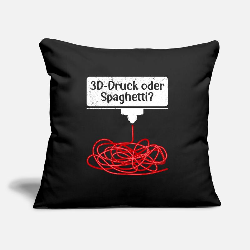 L’impression 3D ou l’impression 3D spaghetti échouent Coussin et housse de 45 x 45 cm