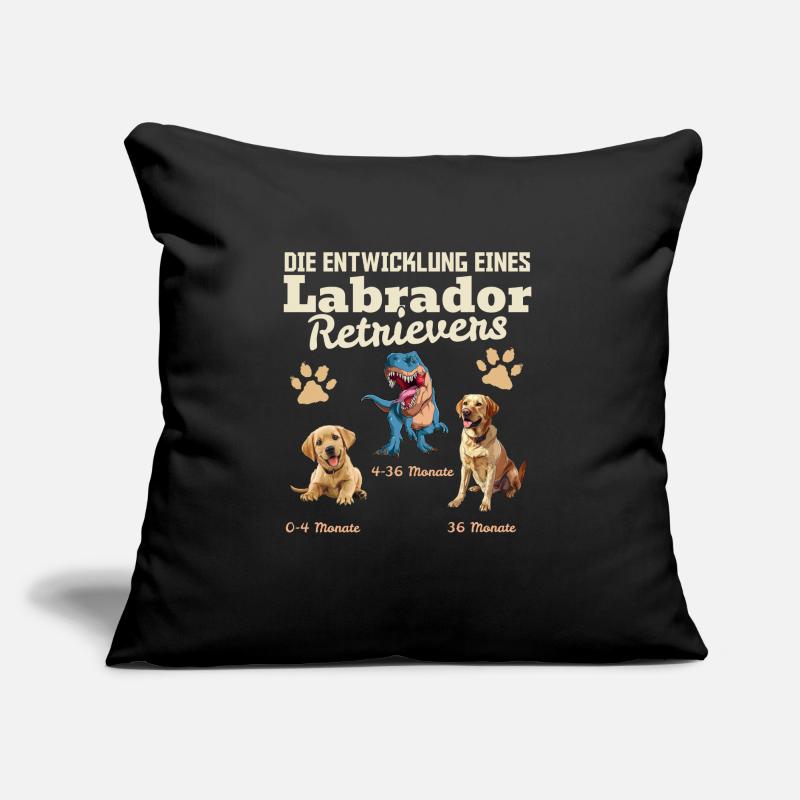 Hundebesitzer DIE EVOLUTION EINES LABRADOR Sofakissen mit Füllung 45 x 45 cm