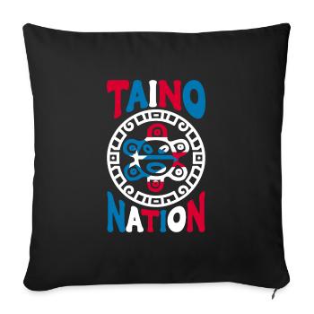 Puerto Rico Flag Country Nationality Pr Boricua - Sofa pillow with filling 45cm x 45cm - black - Front