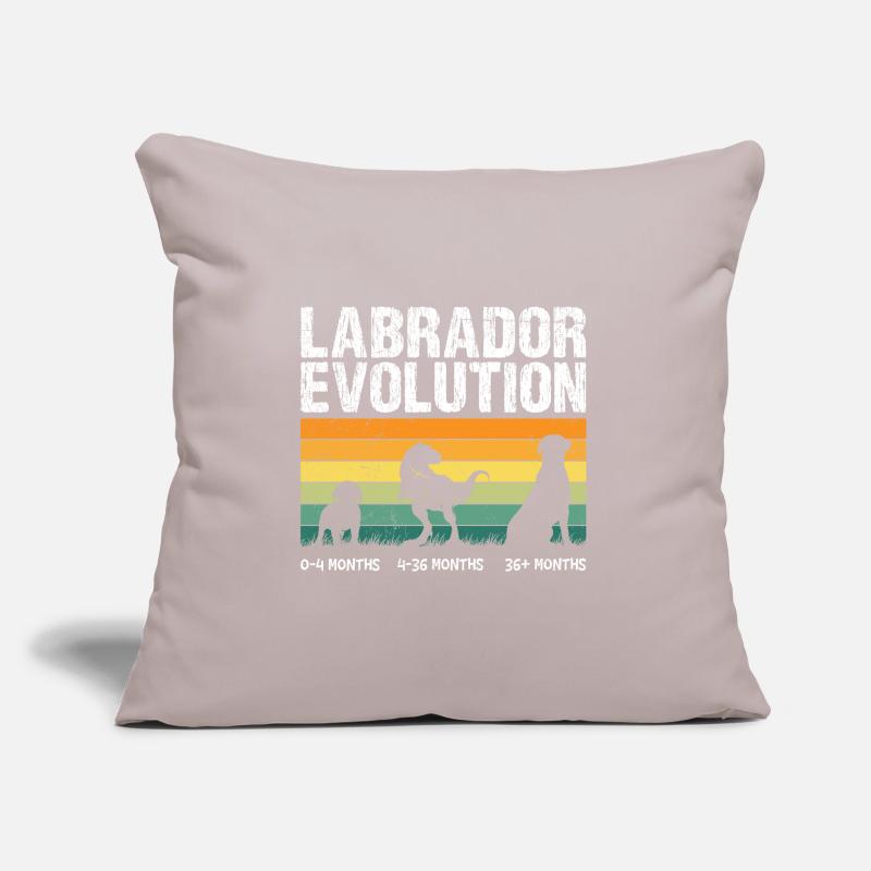 Labrador EVOLUTION Labrador Lover Funny Sofa pillow with filling 45cm x 45cm