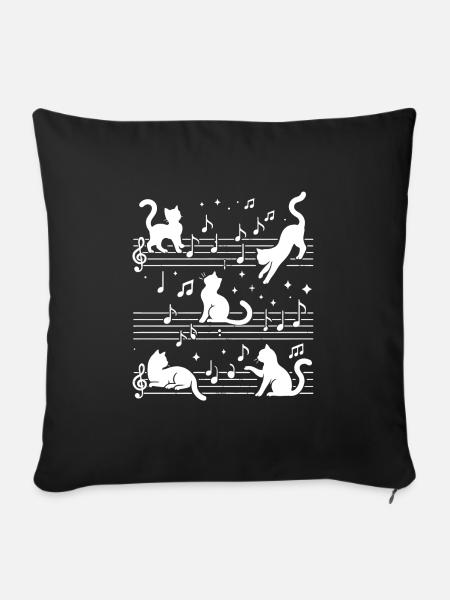 Musiklehrer Musikschule Musiker Musical - Sofakissen mit Füllung 45 x 45 cm - Schwarz