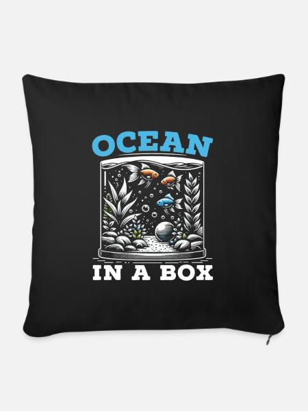Aquarianer Aquarianer Aquarianer - Sofakissen mit Füllung 45 x 45 cm - Schwarz