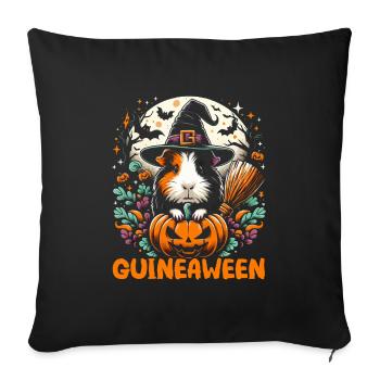 Drôle de costume d’Halloween pour - Coussin et housse de 45 x 45 cm - noir - Devant