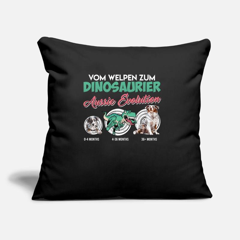 Aussie FROM PUPPY TO DINOSAUR Aussie evolution Sofa pillow with filling 45cm x 45cm