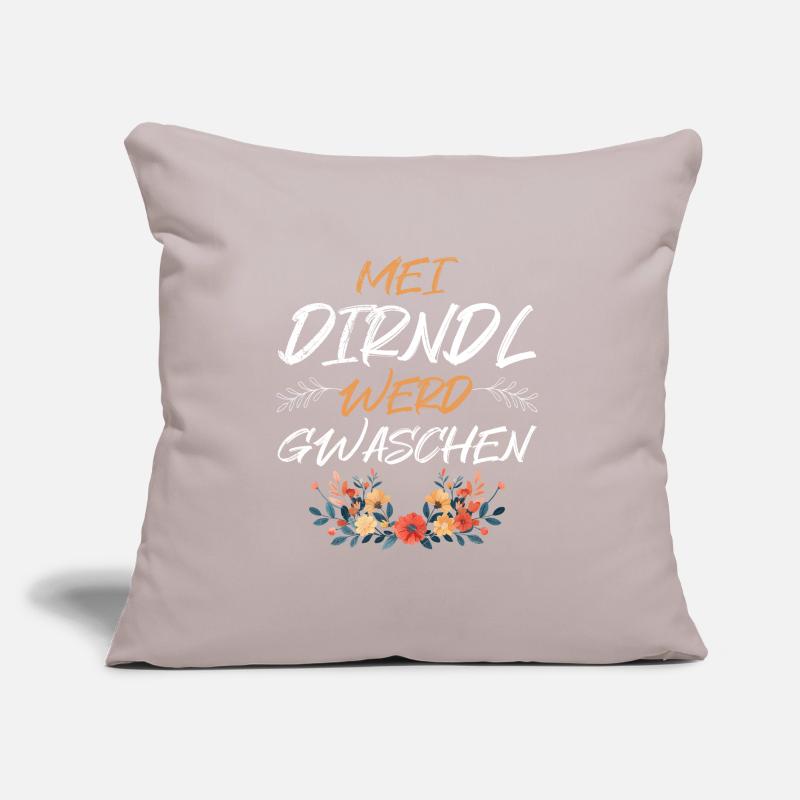 Mon dirndl est lavé Dirndl de remplacement Coussin et housse de 45 x 45 cm