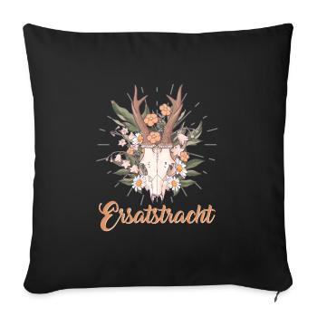 Münchner Volksfest ERSATZTRACHT Dirndl Trachten - Sofa pillow with filling 45cm x 45cm - black - Front