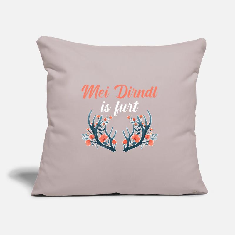 Today without Dirndl Replacement Dirndl Women Sofa pillow with filling 45cm x 45cm