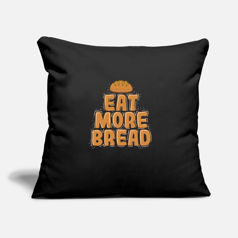 Eat More Bread Bäcker Backware Sofakissen mit Füllung 45 x 45 cm