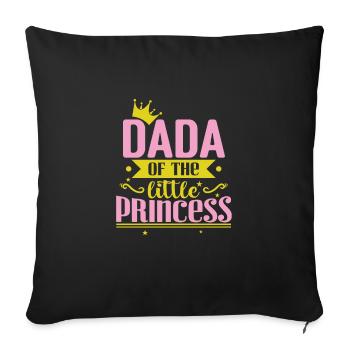 Dada of the little Princess - Sofa pillow with filling 45cm x 45cm - black - Front