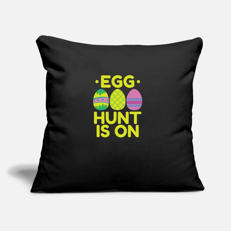 Egg Hunt is on Easter Colorful Easter Eggs Sofa pillow with filling 45cm x 45cm