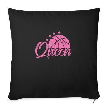 Queen Basketball Women - Sofa pillow with filling 45cm x 45cm - black - Front