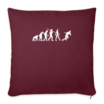 Hockey Evolution Feldhockey - Sofakissen mit Füllung 45 x 45 cm - Burgunderrot - Vorne