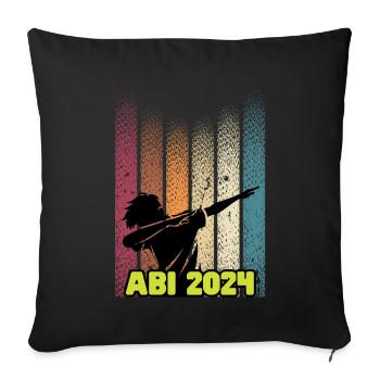 Abi 2024 | Abitur bestanden - Sofakissen mit Füllung 45 x 45 cm - Schwarz - Vorne