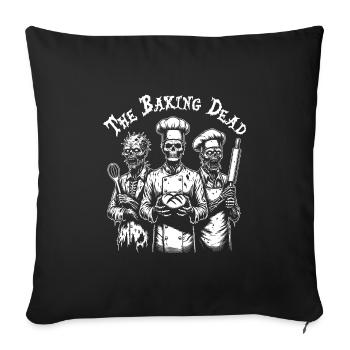 Baking Dead - backende Zombies - Sofakissen mit Füllung 45 x 45 cm - Schwarz - Vorne