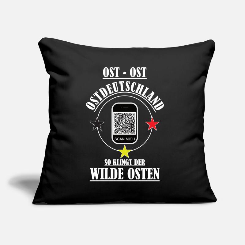 Geschenk für Ossis (mit funktionsfähigen QR-Code) Sofakissen mit Füllung 45 x 45 cm