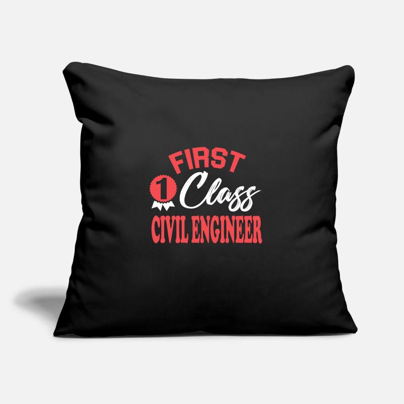 First-class civil engineer Sofa pillow with filling 45cm x 45cm