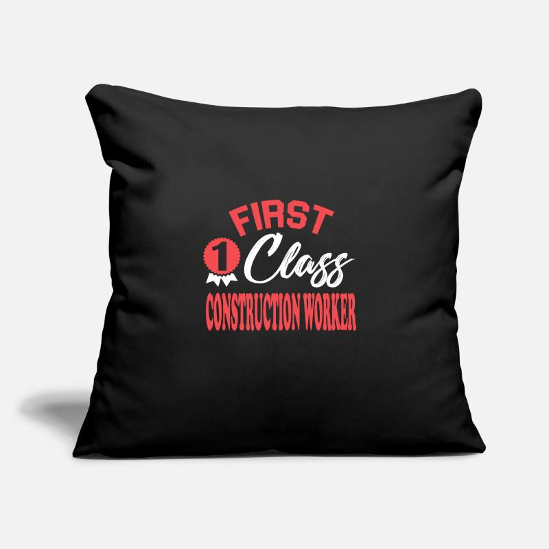 First-class construction worker Sofa pillow with filling 45cm x 45cm