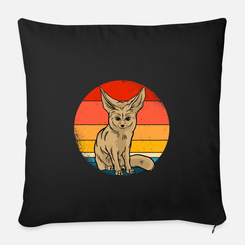 Fennek - Sofakissen mit Füllung 45 x 45 cm - Schwarz