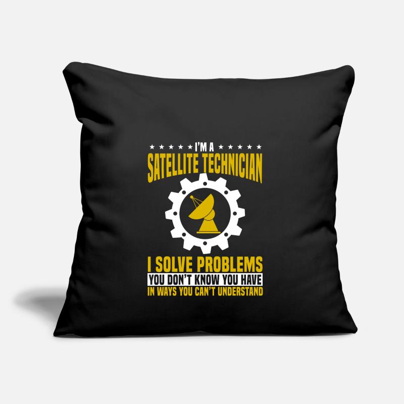 Technicien satellite Coussin et housse de 45 x 45 cm