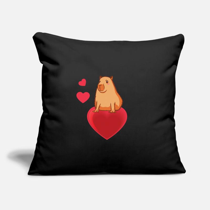 Süsses Capybara Geschenk Sofakissen mit Füllung 45 x 45 cm