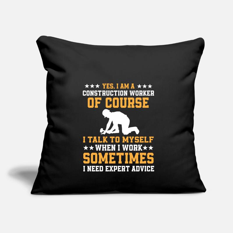 Funny Construction Worker Gift Sofa pillow with filling 45cm x 45cm