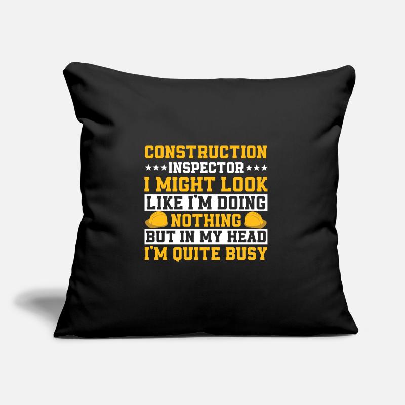 Building inspector Spruch Sofa pillow with filling 45cm x 45cm