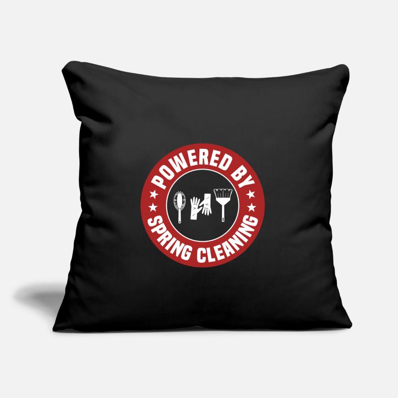 Powered by spring cleaning Sofa pillow with filling 45cm x 45cm