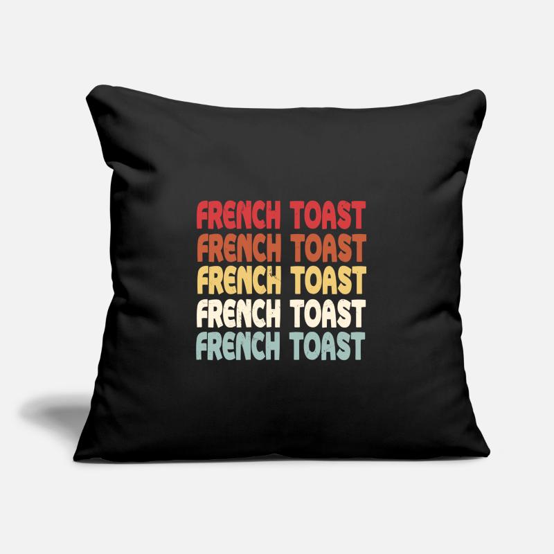 Lettrage du pain doré Coussin et housse de 45 x 45 cm