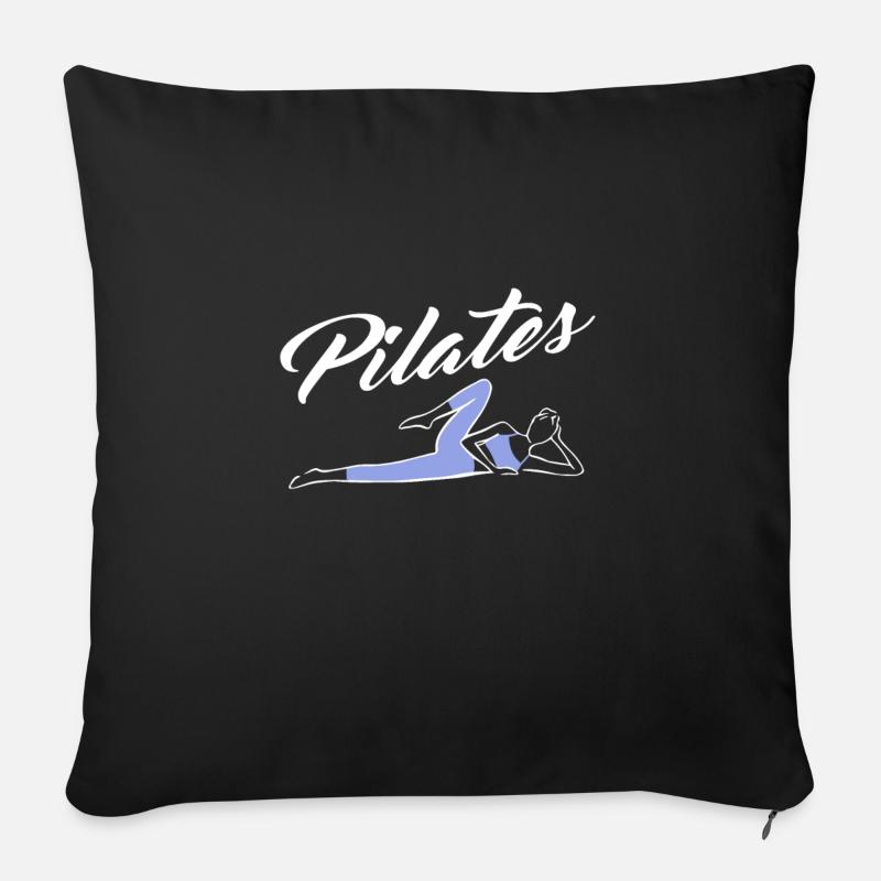 Pilates - Sofakissen mit Füllung 45 x 45 cm - Schwarz