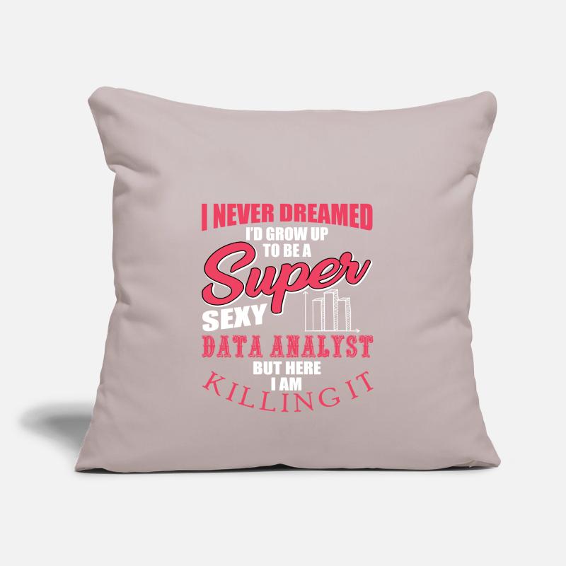 Funny Data Analyst Humor Sofa pillow with filling 45cm x 45cm