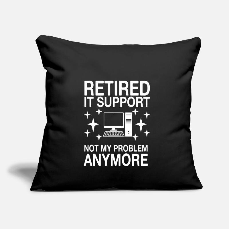 Funny IT support slogan Sofa pillow with filling 45cm x 45cm