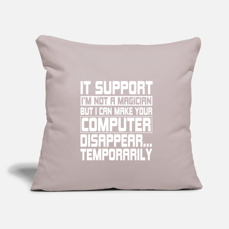 Funny IT Support Computer Engineer Sofa pillow with filling 45cm x 45cm