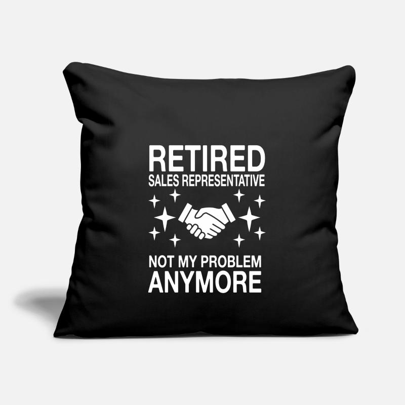 Conception de représentant des ventes à la retraite Coussin et housse de 45 x 45 cm