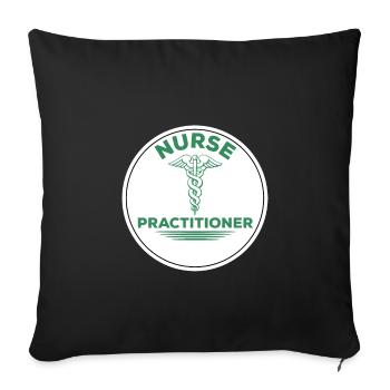 Advanced Practice Nurse - Sofa pillow with filling 45cm x 45cm - black - Front